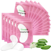 GreenLife almohadillas oculares hidrogel, textura suave para hidratar durante extensiones.