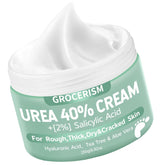 Grocerism Urea Cream 40% en envase, ideal para pies ásperos