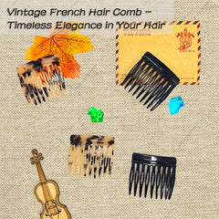 Groqrsn peine frances diseño vintage carey: versatilidad en cualquier ocasión.