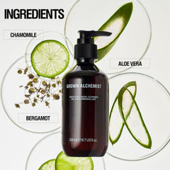 Grown Alchemist Gentle Gel Facial Cleanser, con aloe vera y manzanilla para piel suave.
