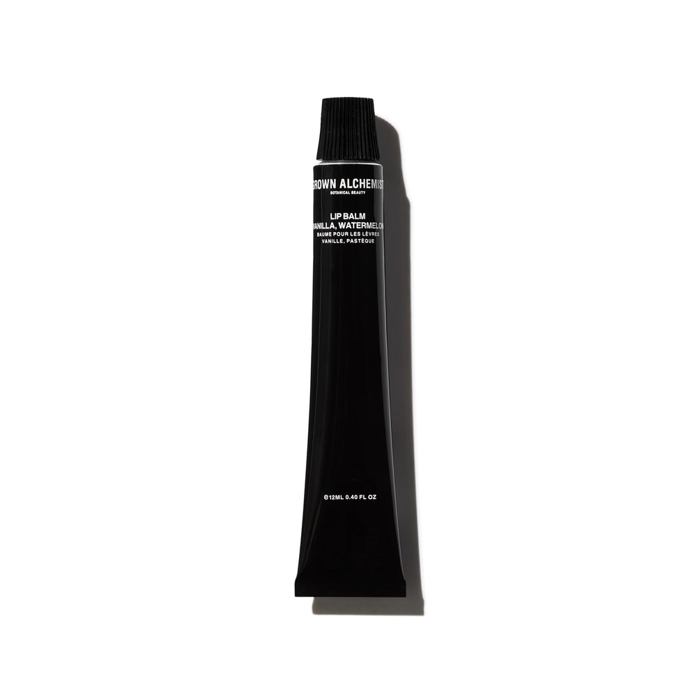 Grown Alchemist Hydra-Restore Lip Balm vanilla watermelon tube front view for hydration