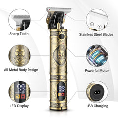 GSKY cortapelos recargable USB con indicador de batería.