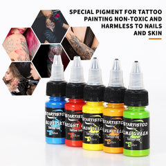 GTARTISTOO tinta para tatuajes vegana, opción ética para uso profesional.