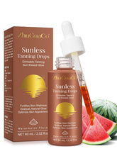 GTZSXNP gotas bronceadoras en vertido, tono natural sin sol para rostro y cuerpo