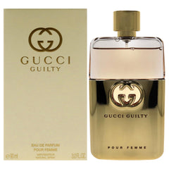 Gucci Guilty Pour Femme, botella 90 ml, diseño elegante para uso diario.