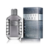 GUESS Dare para hombres: botella vista frontal, ideal para uso diario y confianza.