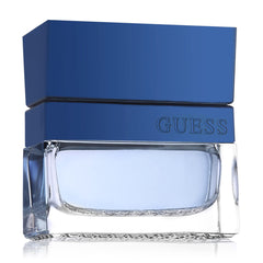 GUESS Seductive Blue: tapa metalica resistente, diseño premium.