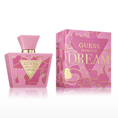 GUESS Seductive Dream, botella frontal, fragancia floral afrutada para uso diario.