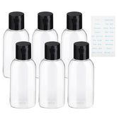 Botellas de viaje Gungtien transparentes para identificar contenido rápidamente.
