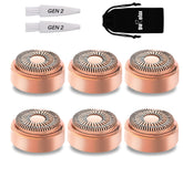 Gurelax cabezas de repuesto para Flawless Gen 2 con oro 18K para un deslizamiento suave