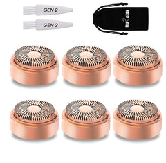 Gurelax cabezas de repuesto para Flawless Gen 2 con oro 18K para un deslizamiento suave