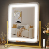 Gvnkvn espejo de maquillaje iluminado con barras de luz para ver detalles con claridad