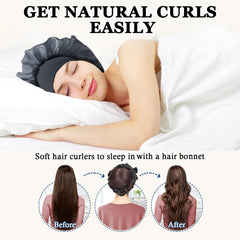 Gwabee cinta de 70 pulgadas para rizos nocturnos en cabello largo.