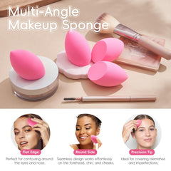 GWT esponjas para maquillaje, detalle en las puntas para precisión.
