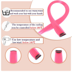 Extensiones GZVIS rosa intenso con diseño frontal sin costuras para mayor comodidad.