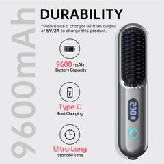 Hahahope bateria recargable de 9600mAh para sesiones prolongadas de peinado