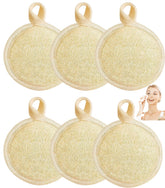 Haikuluo lufa natural exfoliante facial, 6 piezas para limpieza suave