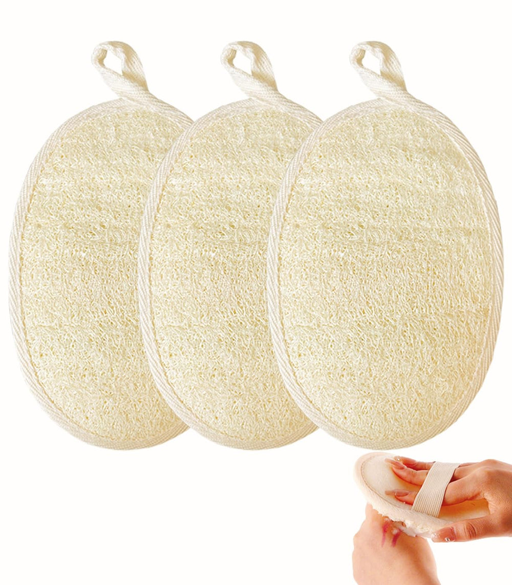 haikuluo lufa natural para rostro y cuerpo con textura exfoliante suave