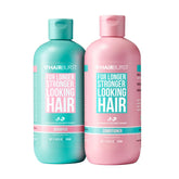 HAIR BURST Shampoo frente a la botella, cuidado suave sin sulfatos para cabello sensible.