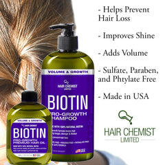 Hair Chemist Biotina Pro-Growth fortalece la fibra capilar con biotina fortalecedora