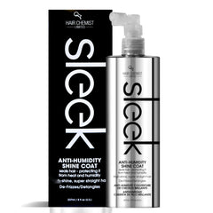 Hair Chemist Sleek protege antihumedad para un cabello brillante.