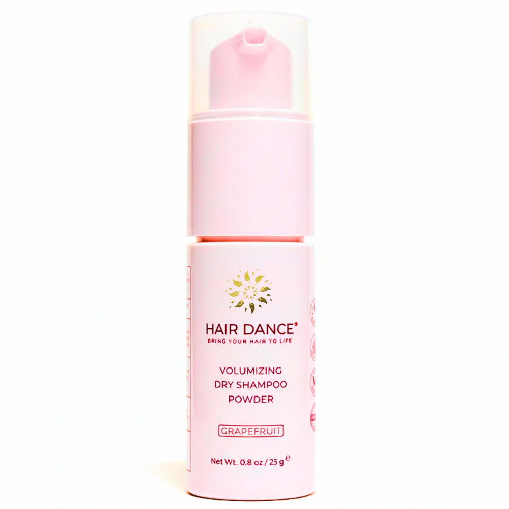 Hair Dance Polvo Seco empaque práctico para viaje y uso diario.