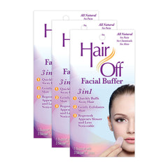 Hair Off Buffer Facial: eliminación suave del vello y exfoliación de la piel