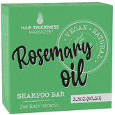 Hair Thickness Maximizer rosemary shampoo bar packaging highlights eco-friendly, plastic-free design.
