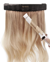 Hair Works Porta-Extensiones 4-en-1 para lavado y secado sin manos.