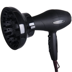 Hairizone difusor negro brillo acabado premium para secado elegante