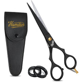 Tijeras de peluquería HAMDAN 6,5 pulgadas mate negro para cortes precisos