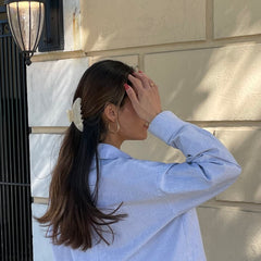 Gancho Hana Mia crema antideslizante para cabello grueso