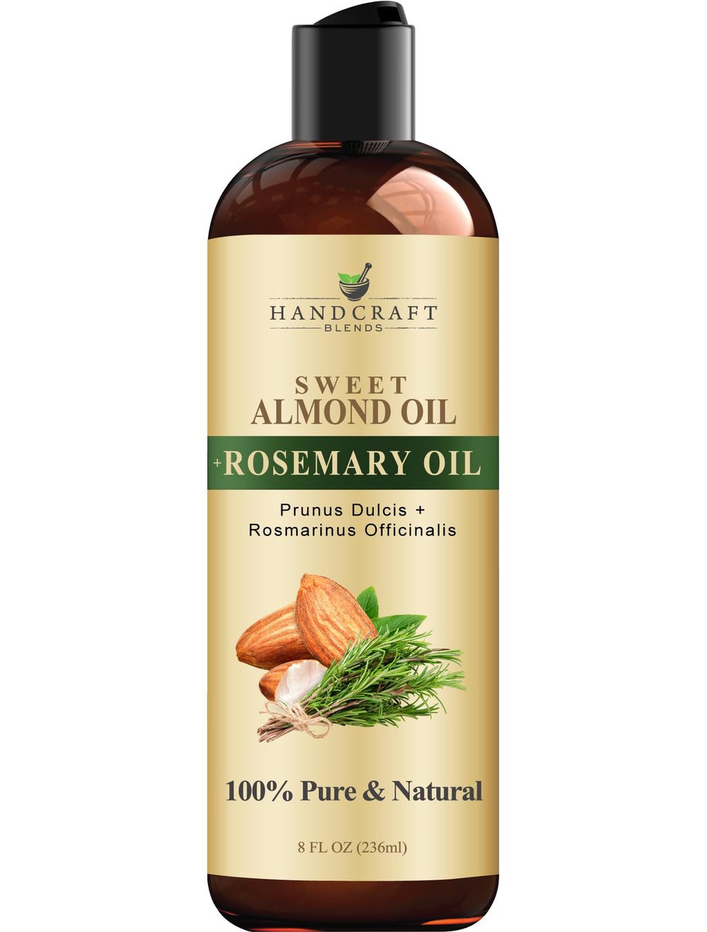 Aceite de almendras dulce Handcraft Blends para baño, hidratación suave y aromaterapia