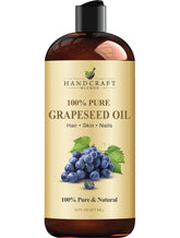 Handcraft Blends Aceite de uva, vertido de la botella, uso aromaterapia suave para relajación.