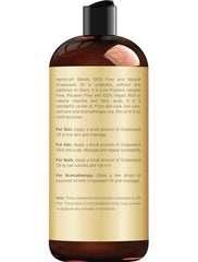 Handcraft Blends Aceite de uva, textura ligera, se absorbe fácilmente para piel y cabello.