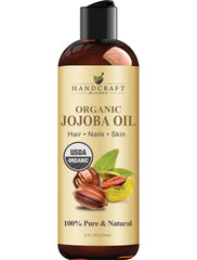 Handcraft Blends Aceite de Jojoba, botella vertido, hidratación suave para piel y cabello.