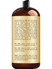 Handcraft Blends aceite de uva para masaje, textura ligera.