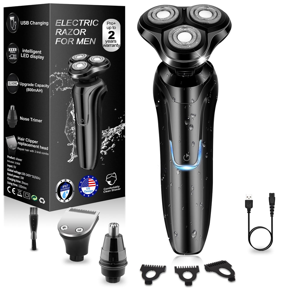 Handsomeface rasuradora eléctrica con cabezas 4D flotantes para un afeitado preciso