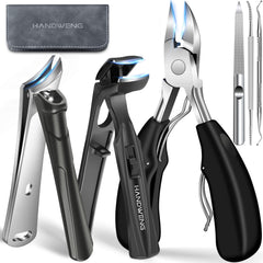 HANDWENG coupe-ongles grosses angle tete : coupe précise des ongles épais pour seniors