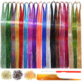 HandWig kit de lentejuelas para cabello, ideal para peinados creativos.
