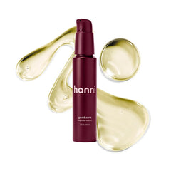 HANNI Good Aura botella de aceite corporal seco para hidratación ligera.