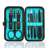 Conjunto HANTEKAS 9 piezas en funda azul, almacenamiento compacto para viaje