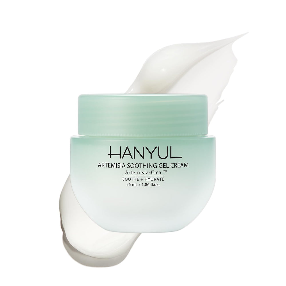 Hanyul Artemisia Gel Crema: aplicación suave para piel sensible y calmante.