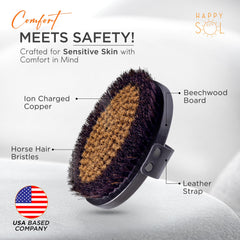 Cerdas de cobre ionizado Happy Sol para exfoliar y renovar la piel.