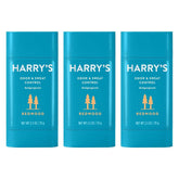 Harry's Redwood desodorante, botella visible, protección 24h para uso diario.