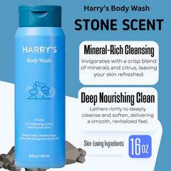 Harry's gel de ducha Shiso en botella, frescura diaria para la piel