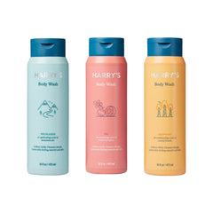 Harry's Gel de ducha, botella con aroma Fig, limpieza suave para la piel.