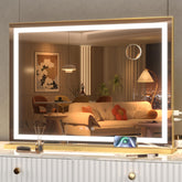 Hasipu miroir coiffeuse 23x18, reflet clair pour maquillage précis.
