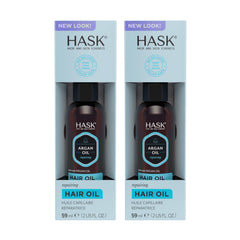 Botella de HASK Argan Repairing con aceite ligero para brillo