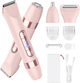 Rasuradora Hatteker 4 en 1 kit rosa para uso diario